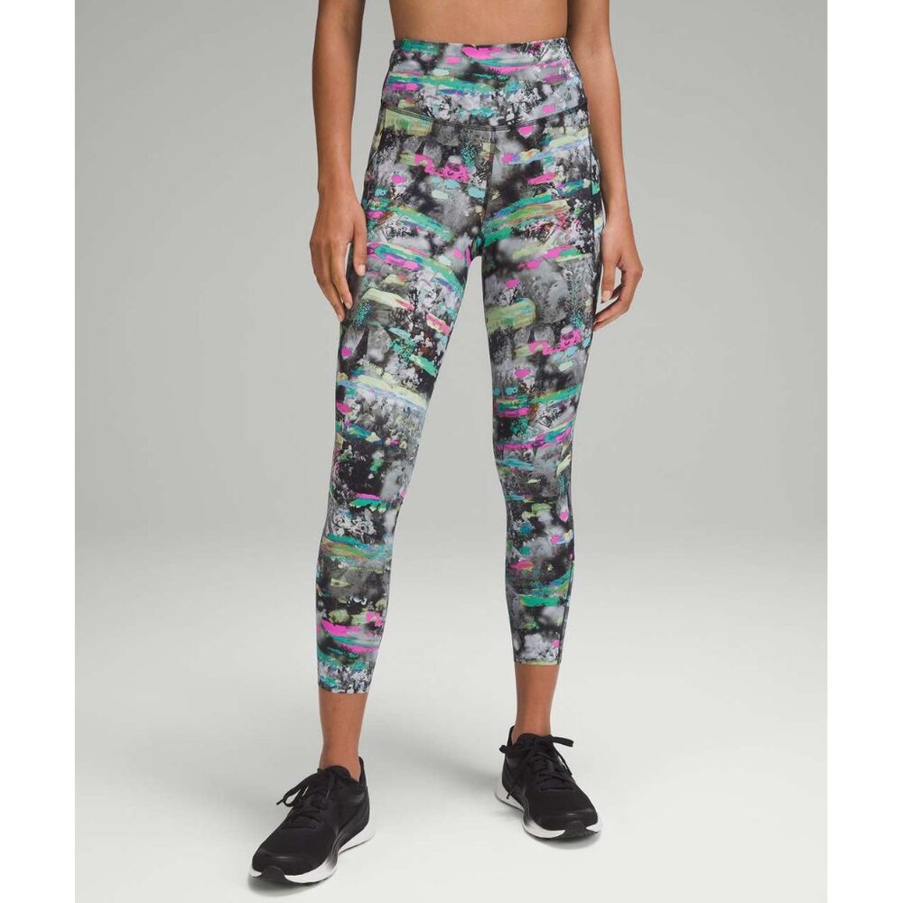 lululemon athletica Multicolor Patterned Paint Drift Multi Leggings